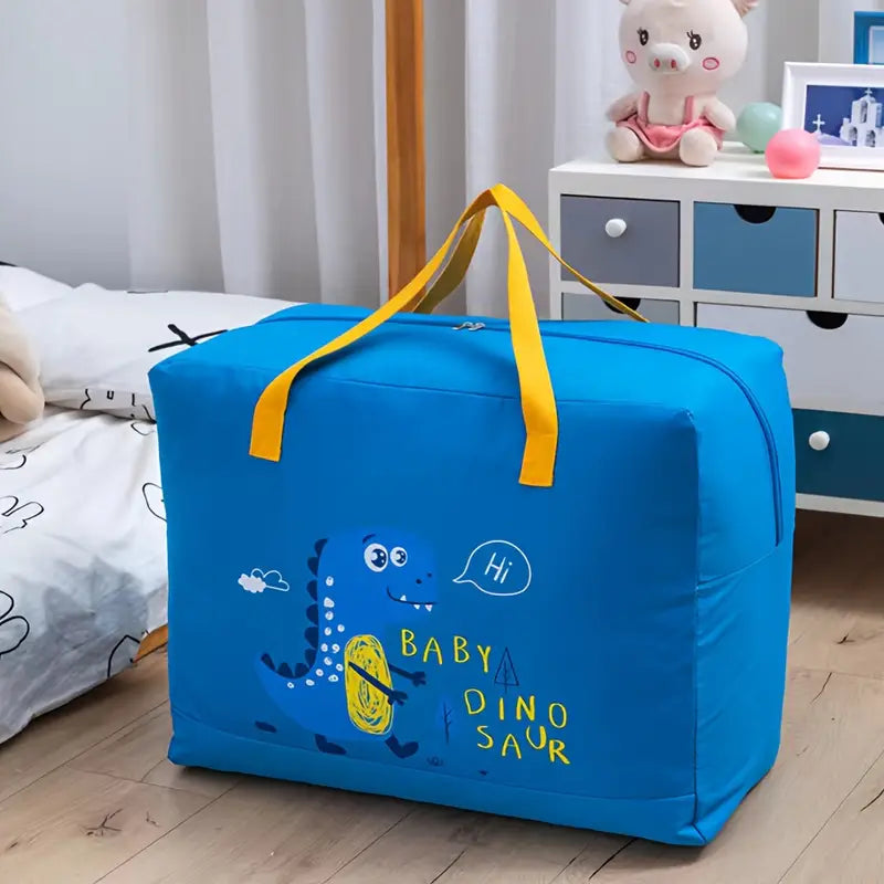 Children Comforter Bag, Foldable Storage Box Bag, Portable Multifunction Storage Bag, Closet Organizer Moving Tote Bag, Reinforced Handles Zippered Organizer, Large Capacity Childbirth Bag