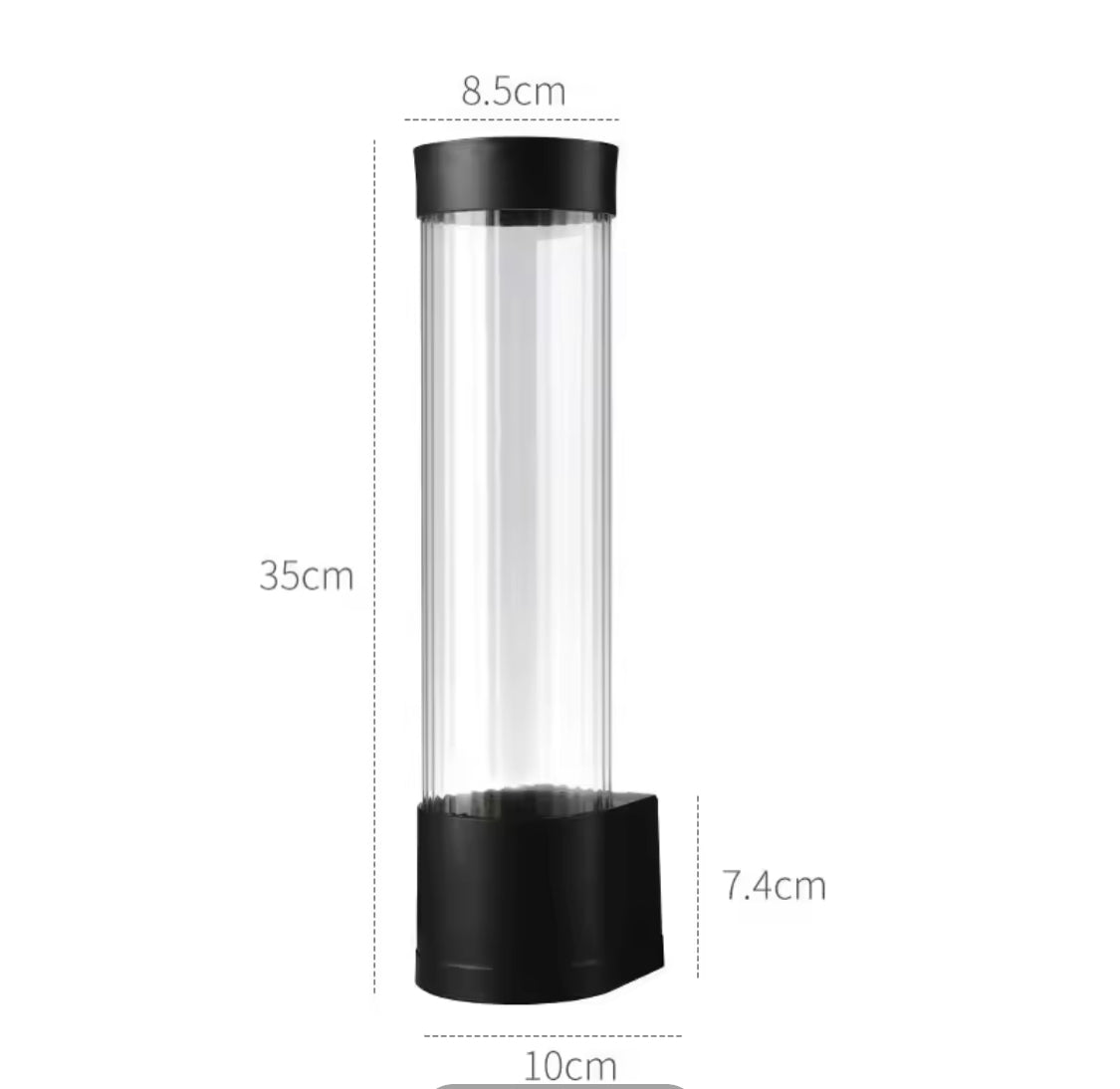 Wall Mounted Automatic Cup Storage Container, Disposable Paper Cup Holder, Plastic Cup Paper Dust Storage Rack