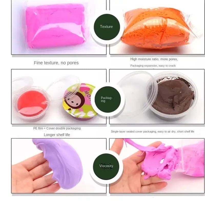12 Color Modelling Clay With Tools, Magic Clay Artist Studio Toy, Firstly Traders Air Dry Clay Non-Toxic Modeling Clay & Dough, Soft Stretchable Clay, Art Crafts Gift for Kids