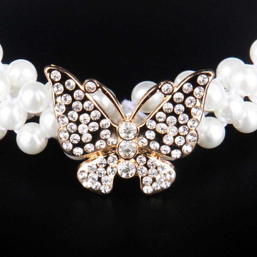 Pearl Waist Chain, Korean Version Rhinestone Pearl Decorative Belt, Fashion Sweet Dress Elastic Belt, Women Designer Belt, Elegant Elastic Pearl Waist Chain, Pearl Design Stretchable Waist Belt For Casual And Partyware