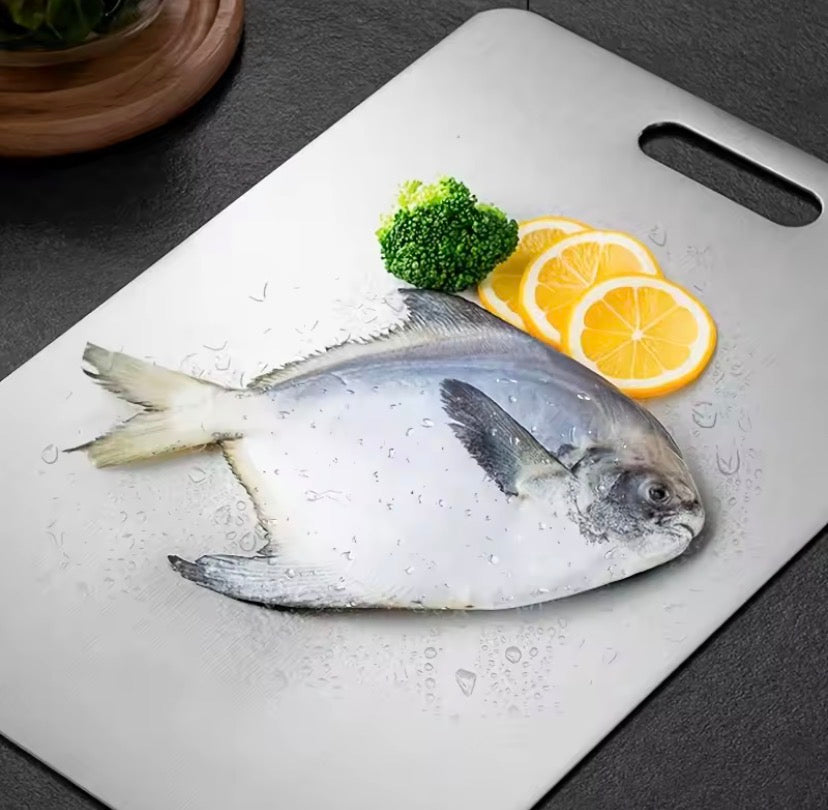 Stainless Steel Double Sided Cutting Board, Food Grade Cutting Board, Chopping Board, Kitchen Gadgets