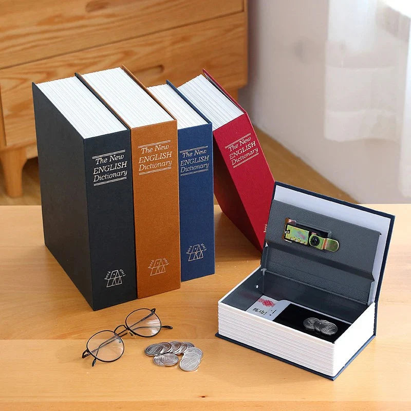 Secret Dictionary Lock Box, Fake Dictionary Security Safe, Portable Book Shaped Cash Safe, Fake Dictionary Security Safe