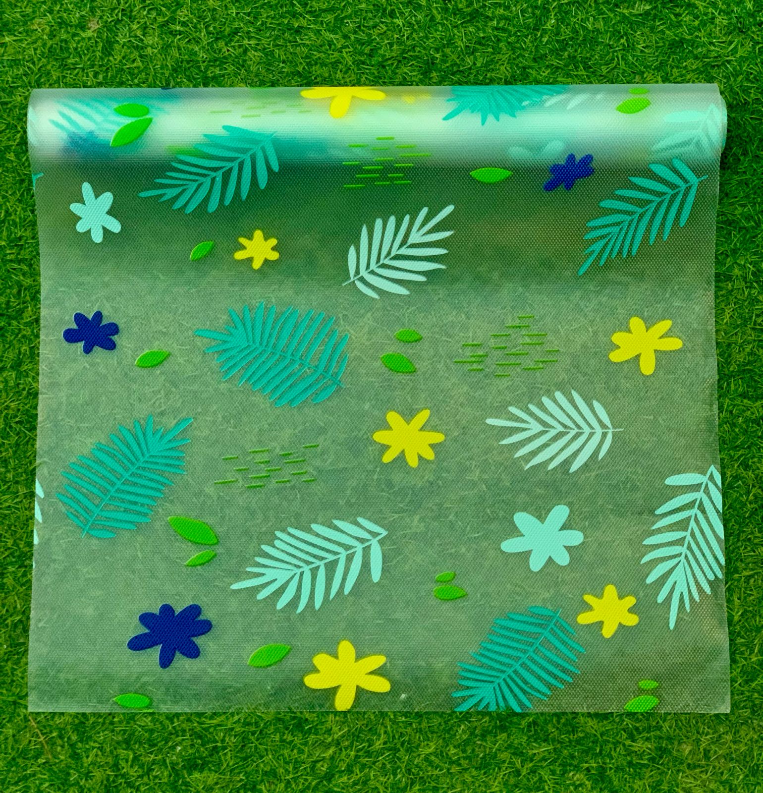 Printed Fridge Liner, Silicon Drawer Mats, Non-Adhesive Waterproof Kitchen Cabinet Liners, Multipurpose Anti Frost Waterproof Pad, Washable Cooler Liner for Home Kitchen
