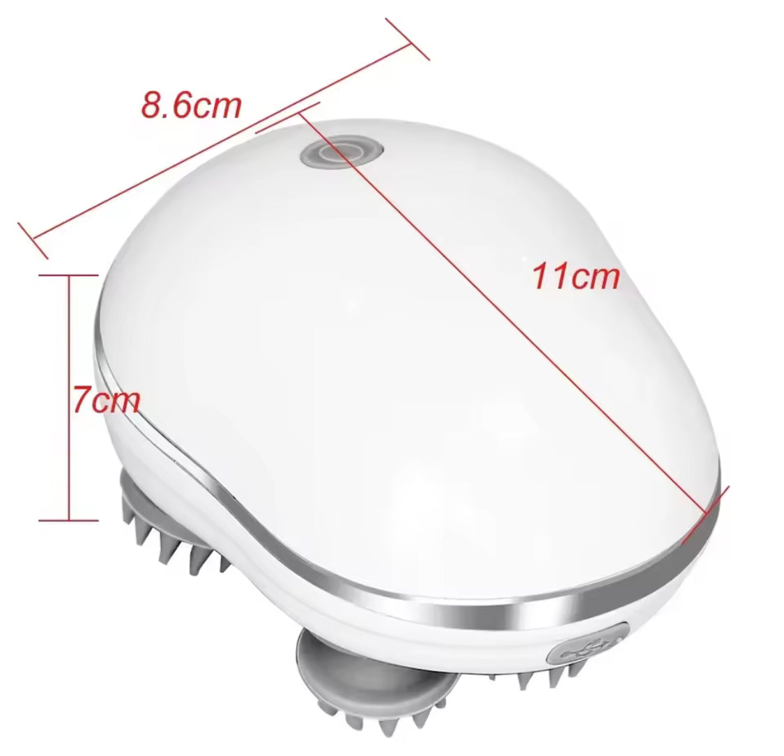 Electric Smart Scalp Massager, Portable Head Massager, Automatic Rotate Massager, Portable Silicon Head Relaxing Device, Handheld Head Scratcher