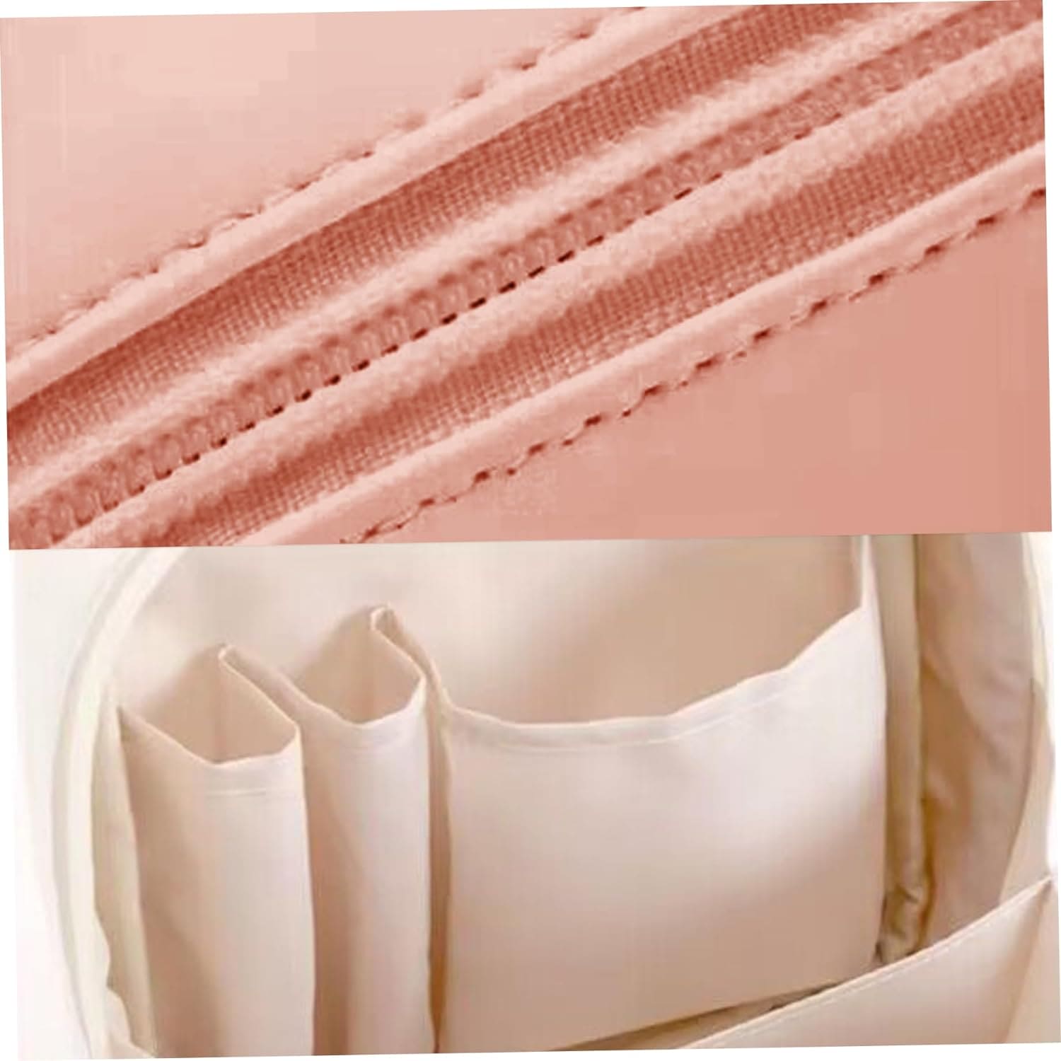 Shell Shape Cosmetic Bag, Large Capacity Handheld Cosmetic Bag, Multiple Compartments PU Travel Pouch, Waterproof Wash Kit Handbag, Fashionable Makeup Organizer with Handle, Stylish Double Zipper Travel Bag