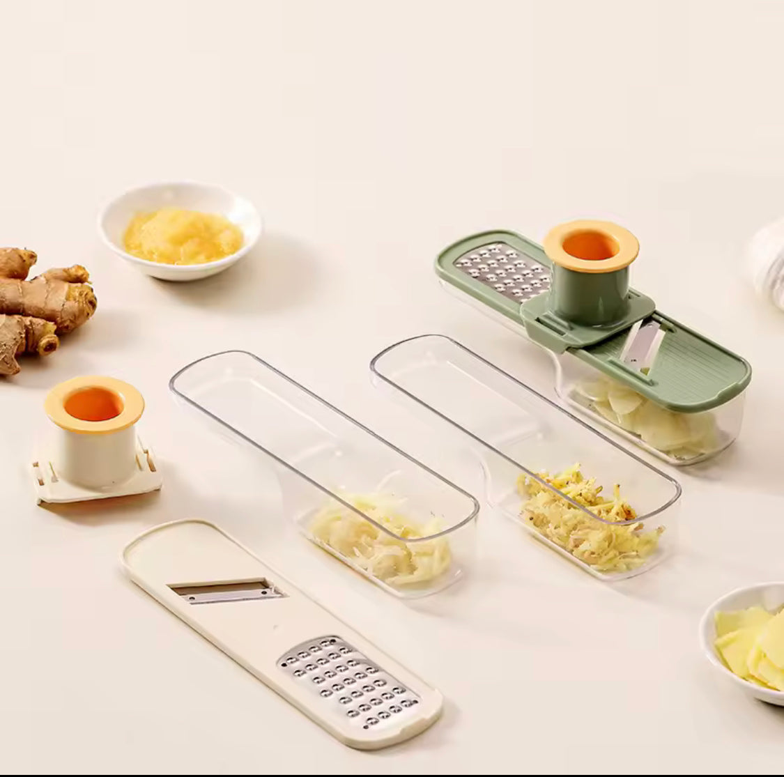 2 In 1 Multifunctional Hand Grator, Mini Food Garlic Grinder, Mini Garlic And Spices Chopper, Mini Food Processor Tool