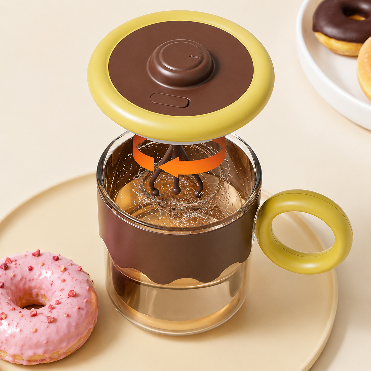 Smart Electric Self Mixing Mug With Handle, Automatic Self Stirring Coffee Mug, Portable Automatic Stirring Cup, Rechargeable Automatic Beverage Mixing Mug