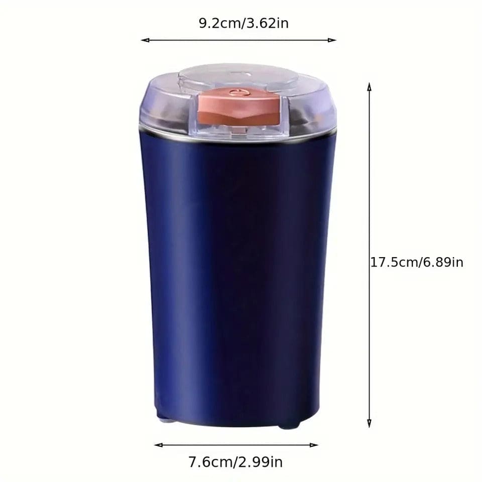 Friendly Kitchen Grinder, Electric Semi Automatic Grinder, 200W Powerful Spice Crusher, Portable Multifunctional Grinder, Stainless Steel Nut Electric Coffee Grinder, Household Powder Grinding Machine