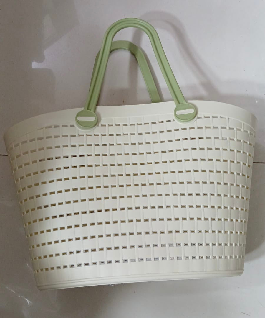 Portable Handheld Picnic Basket, Handheld Kitchen Grocery Basket, Multipurpose Laundry Basket, Creative Hollow Out Shower Basket