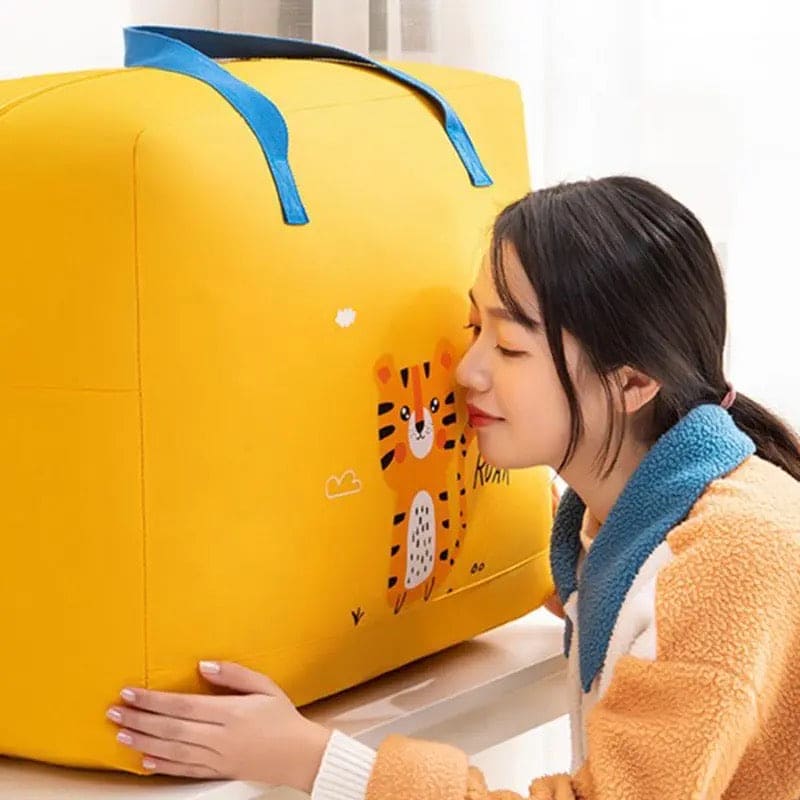 Children Comforter Bag, Foldable Storage Box Bag, Portable Multifunction Storage Bag, Closet Organizer Moving Tote Bag, Reinforced Handles Zippered Organizer, Large Capacity Childbirth Bag
