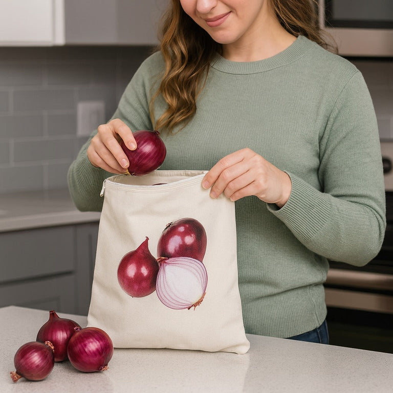 Set of 4 Reusable Vegetable Storage Bag, Food Keeper Bags With Zipper, Smart Veggies Storage Bags, Vegetable Storage Pouches