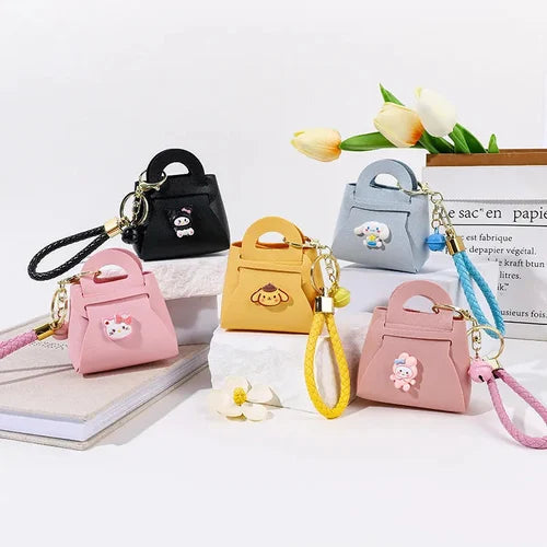 Cute Mini Handbag Keychain, Mini Purse Keychain with Strap, Mini Handbag Pendant Keychain
