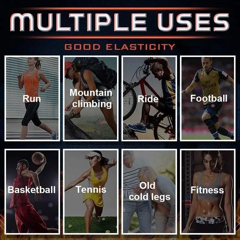 1 Pc Compression Knee Pad With Strap, Long Full Legs Sleeve, Arthritis Relief Running Gym Sport Knee Pad, Elastic Long Kneepad Brace, Warm Belt Knee Massager, Leg Self Heating Support Knee Pad