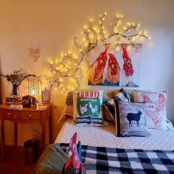 LED Branch Tree Wall Light, Decorative Willow Branch Fairy Light, Creative LED Tree Wall Light