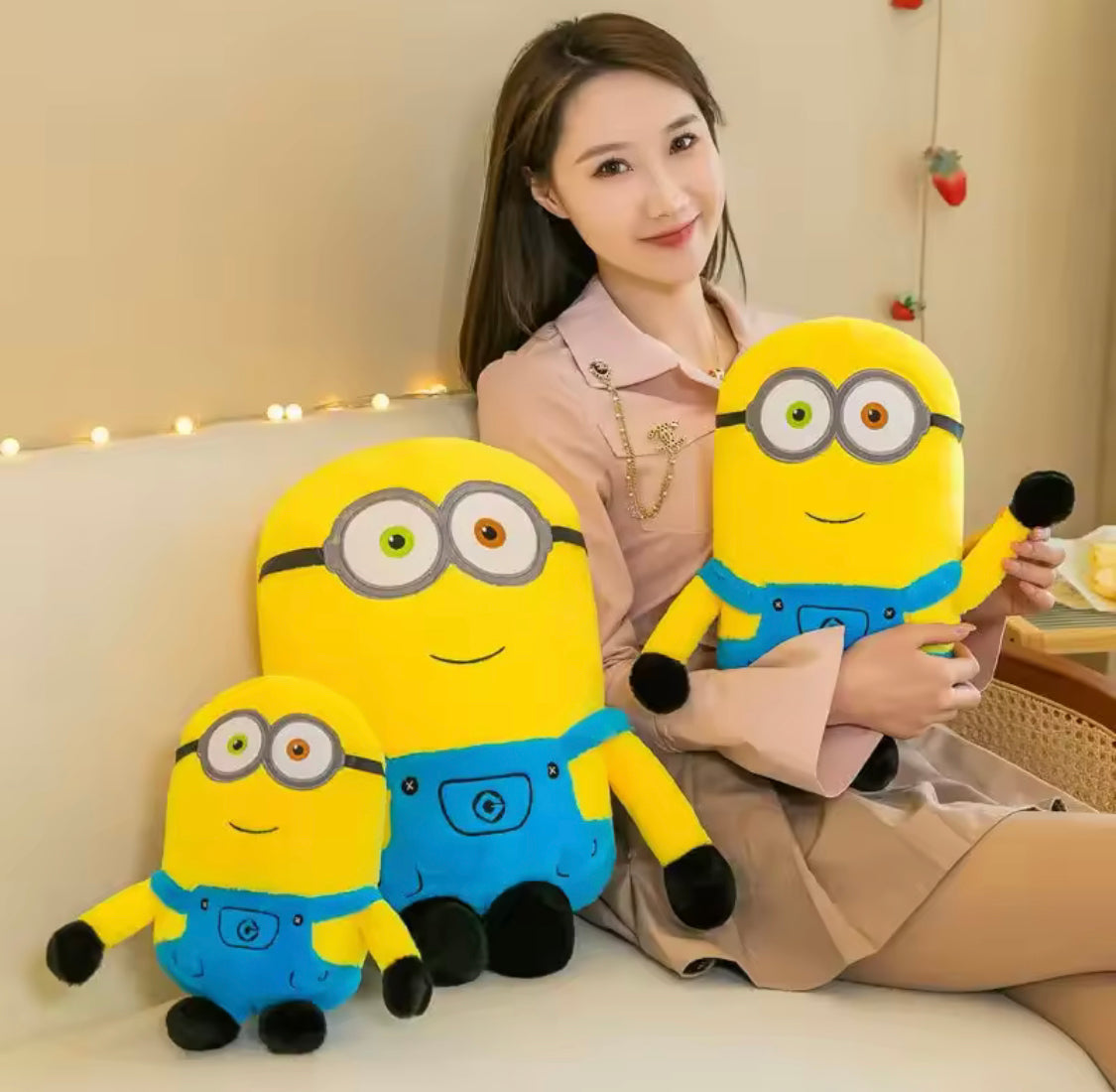 Minion Plush Stuffed Toy, Kids Soft Minion Character Pillow, Soft Kids Plush Toy