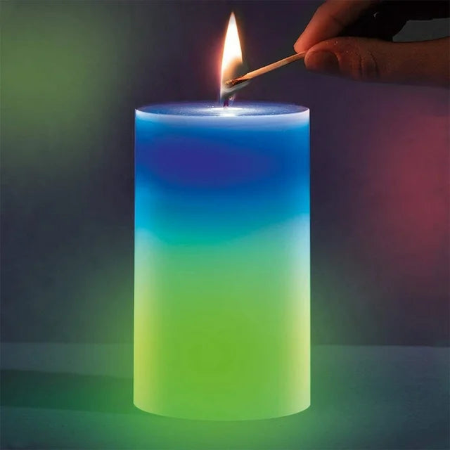 Magic Wax Led Candle, Mood Magic Color Changing Candle, Round Pillar W ...