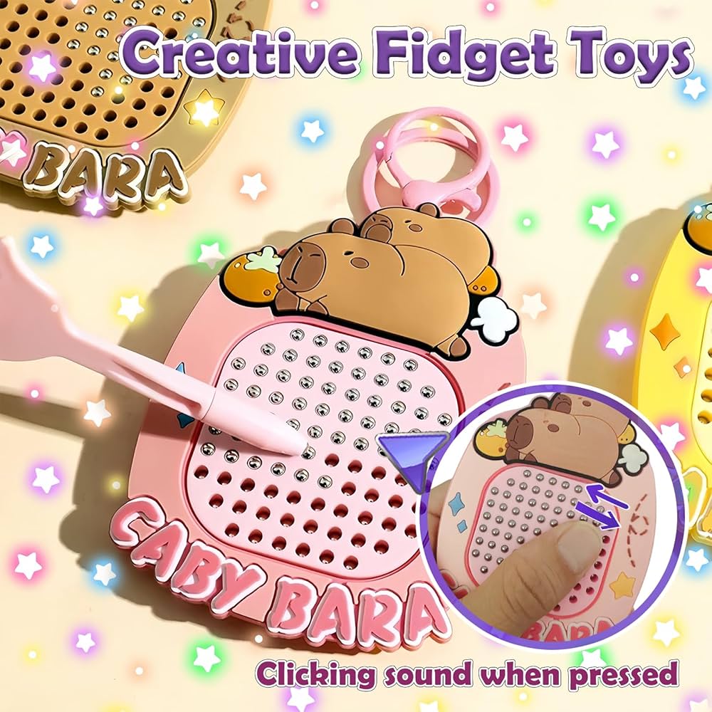 Magnetic Steel Ball Drawing Board, Kids Stress Relief Educational Toy, Portable Doodle Board