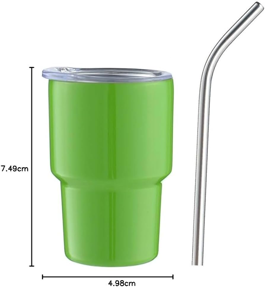 Mini Steel Vacuum Tumbler, Stainless Steel Tumbler With Lid, Mini Travel Tumbler With Straw, Premium Mini Tumblers