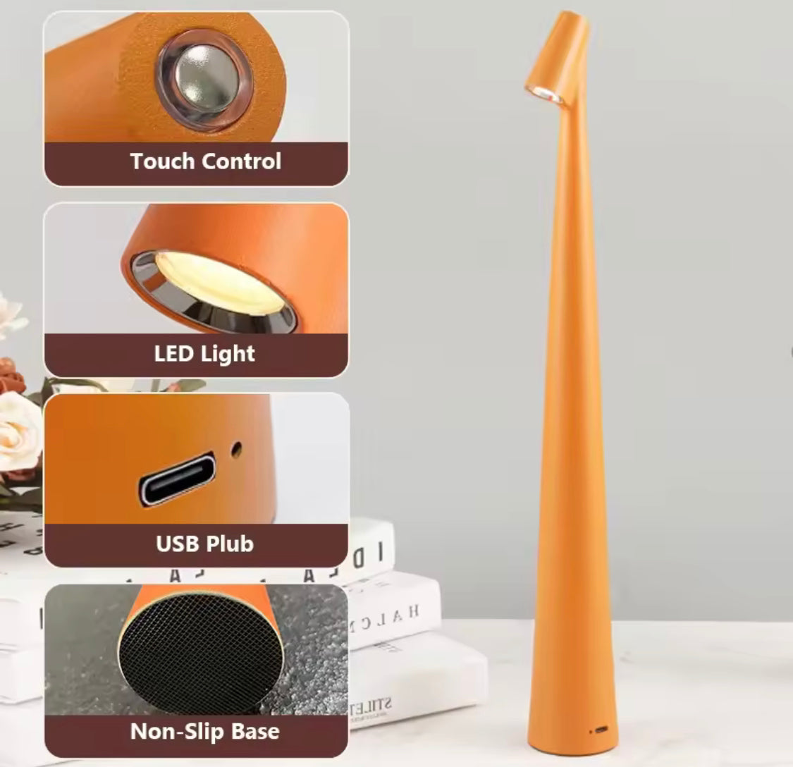 Modern Style LED Bedside Table Lamp, Rechargeable Desktop Lamp, Table Top Lanterns For Student Study, Reading Book Lights, Desktop Decor Light