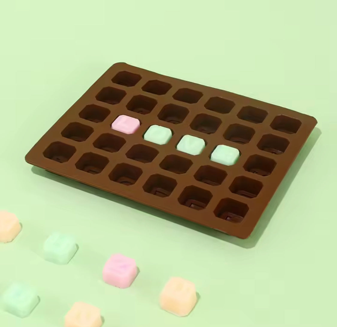 Silicone Alphabet Letters Shape Chocolate Mold, Chocolate Ice Cube Candy Maker Tray, Non Stick Cake Decoration Mold, Mini Alphabet Letters Shape Mold