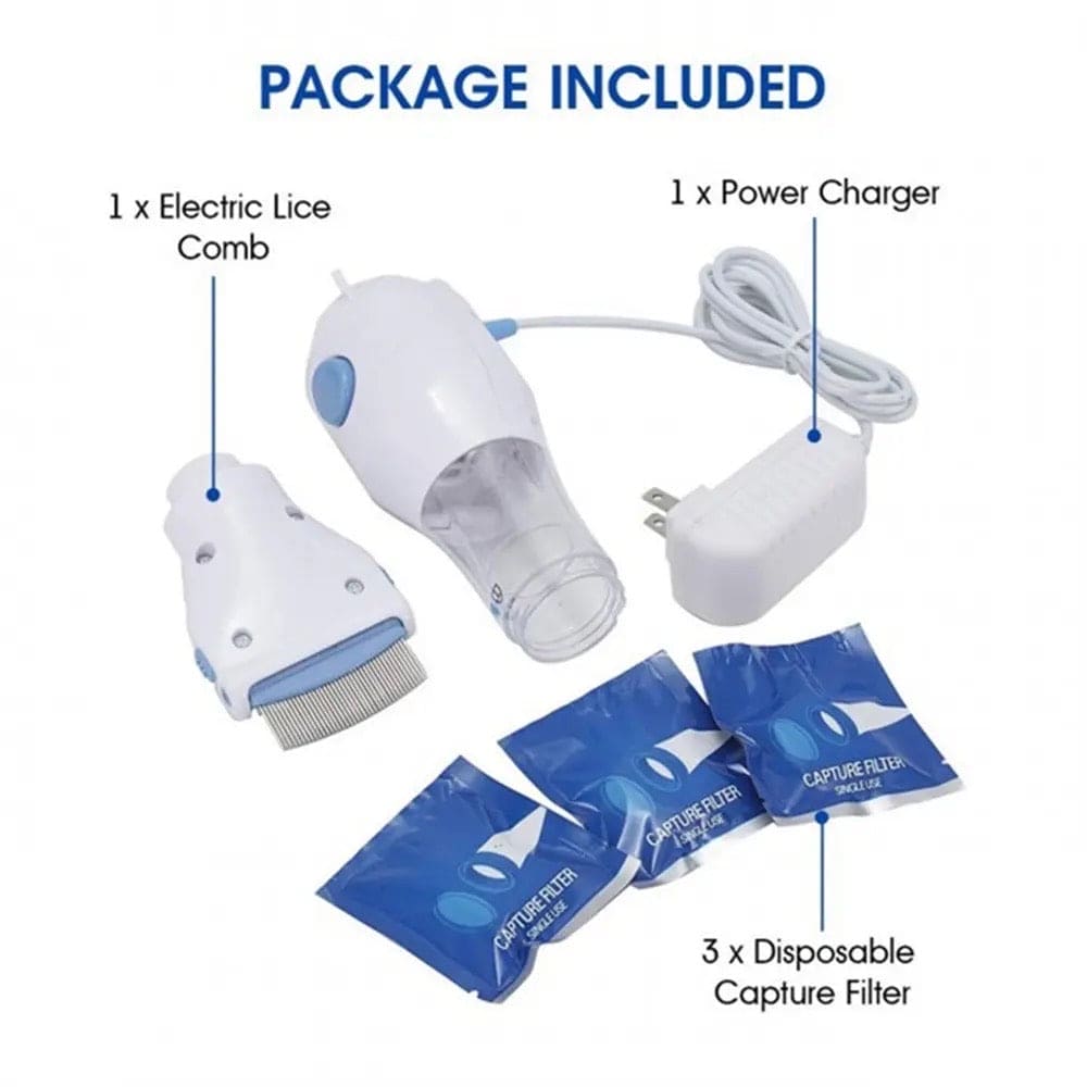 Electric Lice Remover, Portable Lice Comb, Anti lice Removing Device, Fleas Removal Comb For Dogs Cats Pet, Head Lice Remover Machine, Filter Trap Head Lice Catcher, Multipurpose Electric Vacuum Comb