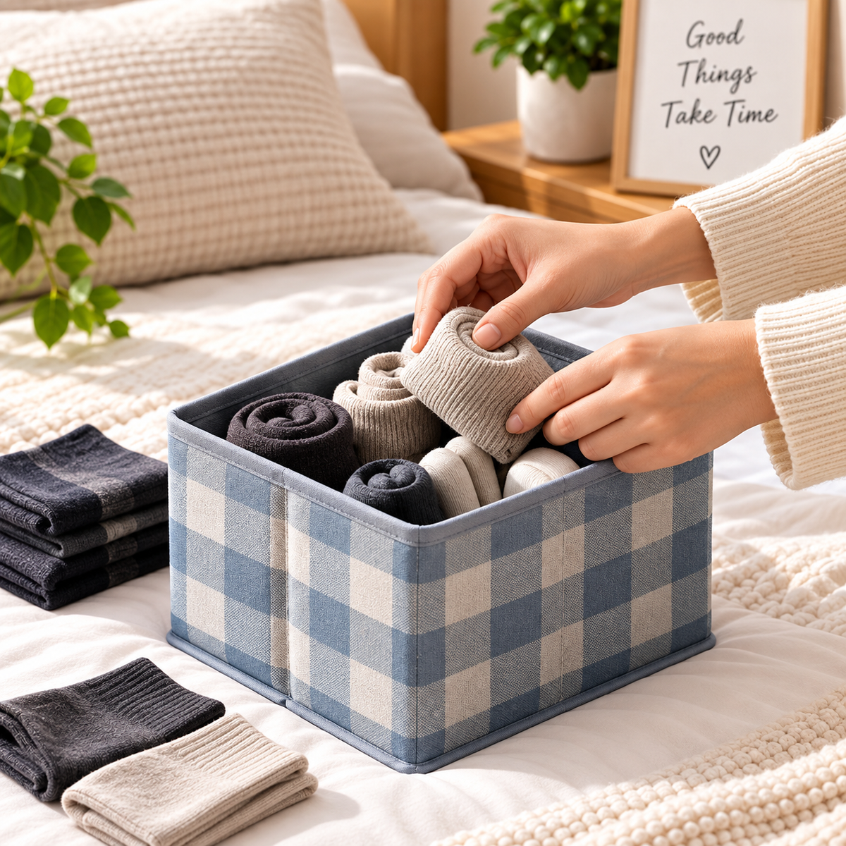 3pcs Foldable Wardrobe Storage Bag, Foldable Travel Storage Bags, Multi Purpose Wardrobe Organizer Set, Closet Organizer