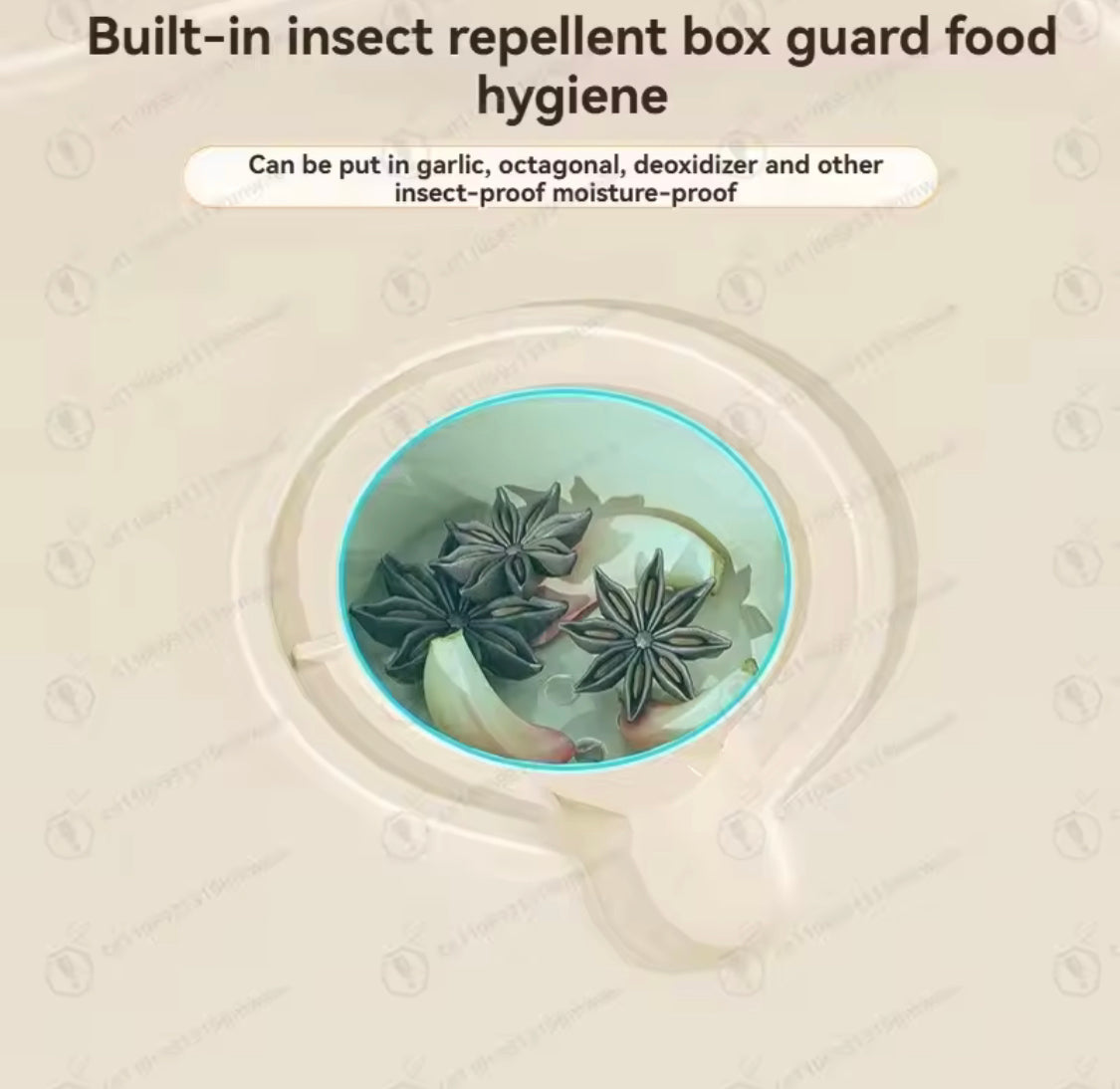 Transparent Kitchen Rice Storage Dispenser, Moisture Proof Cereal Dispenser, Sealed Storage Rice Container