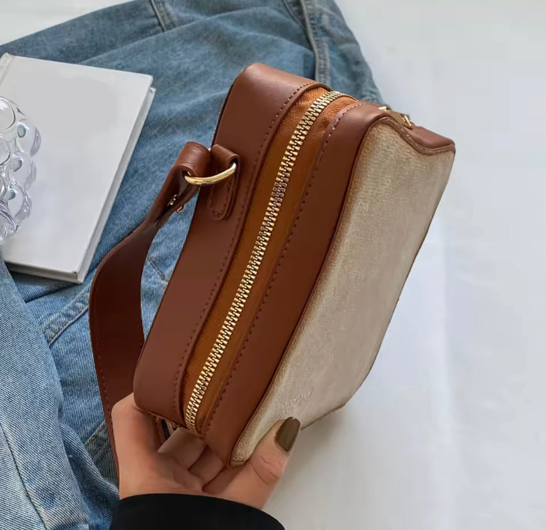 Crossbody Fried Toast Bread Bag, Bread Shape Women Shoulder Bag, Fashionable Egg Bread Shoulder Bag