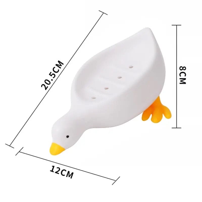 Little Duck Soap Holder, Cute Soap Drying Rack, Kitchen Bathroom Shelf Floor Type Soap Holder, Portable Countertop Soap Organizer, Soap Case for Shower Bathroom Kitchen