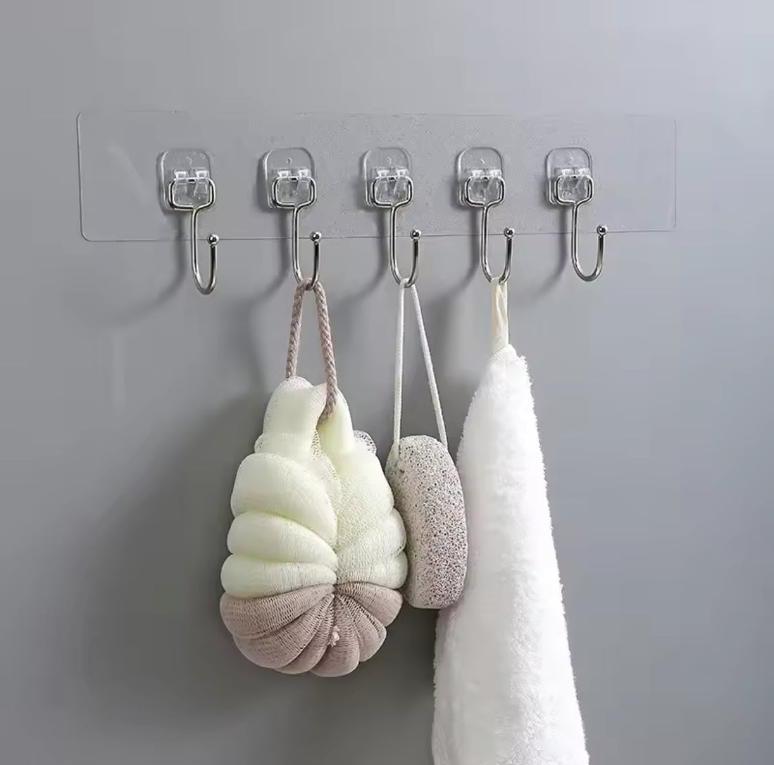 Hooks Door Wall Hanger Hooks, Transparent Self Adhesive Wall