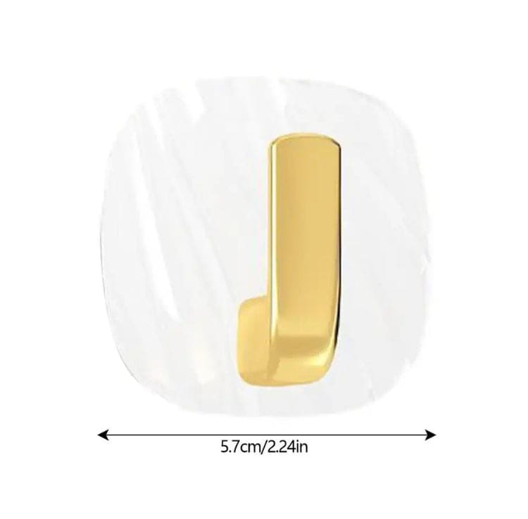 Square Luxury Key Hanger, Self Adhesive Acrylic Hooks, Punch Dree Light Luxury Hook, Kitchen Bathroom Storage Hanger, Multifunctional Door Organizer, Non Punching Sticky Hook, Multipurpose Kitchen Bathroom Hooks