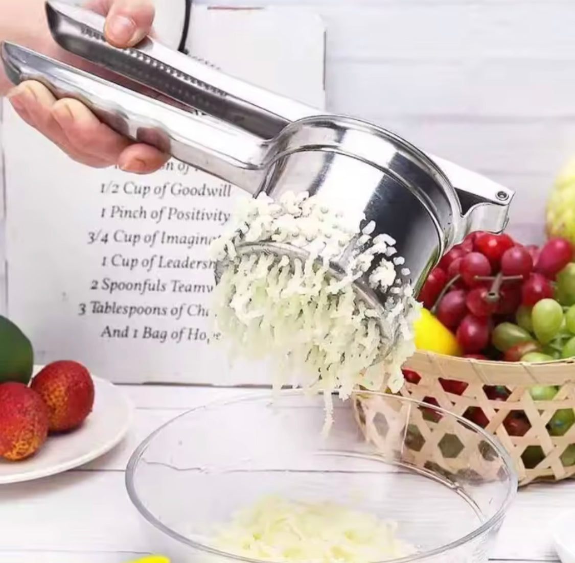 Stainless Steel Manual Juicer Squeezer, Food Grade Potato Masher, Mini Small Juicer, Citrus Press Manual Presser, Kitchen Gadgets