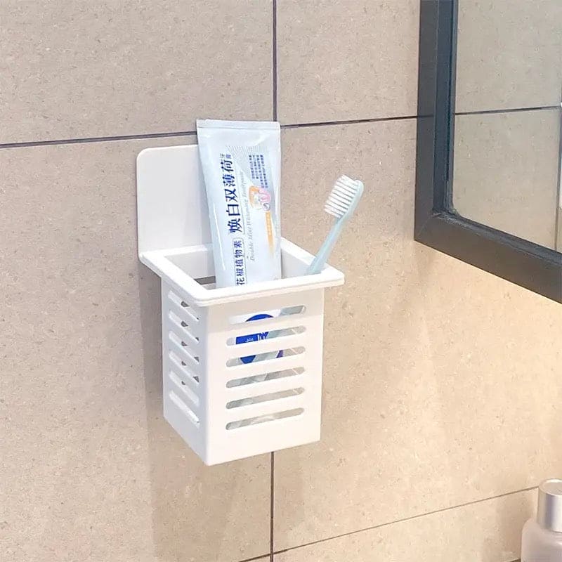 Simple Drain Basket, Plastic Shower Drain Shelf, Wall Self-adhesive Cactus Rack, Multipurpose Wall Desktop Draining Rack, Chopsticks Spoon Plastic Storage Holder, ABS Cutlery Holder, Keep Tidy Cutlery Cage, Kitchen Bathroom Hanging Shelf