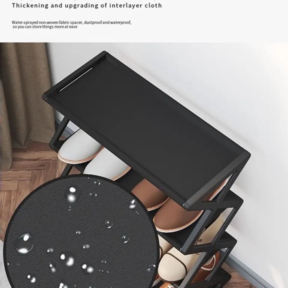 4 Tier Modern X Shoe Rack, Simple Multi Layer Space Saving X-shaped Shoe Rack, Dustproof Storage Shelf Shoes Organizer, Creative Fabric Dustproof Shoe Rack, Multi Layer Shoe Storage Rack For Home