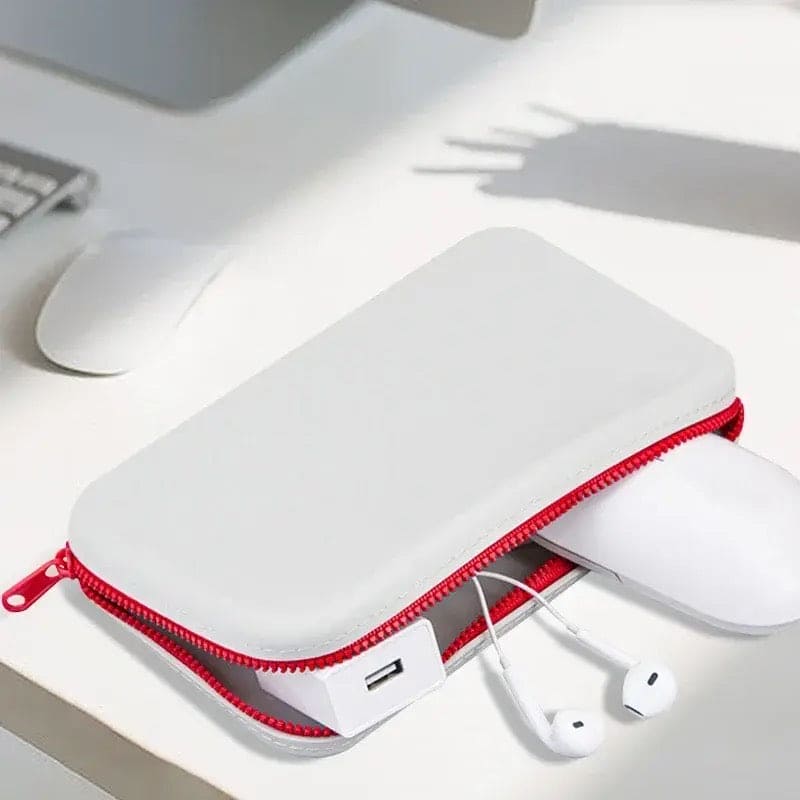 Silicone Travel Cosmetics Pouch, Square Silicone Storage Bag, Multifunctional Zipper Storage Bag, Portable Digital Waterproof Organizer