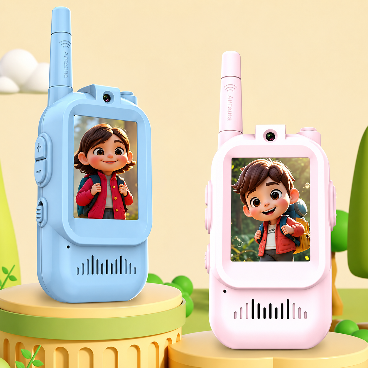 Smart Kids Walkie Talkie, Mini Explorer Walkie Camera, Kids Fun Talk Camera, Kid Adventure Smart Camera