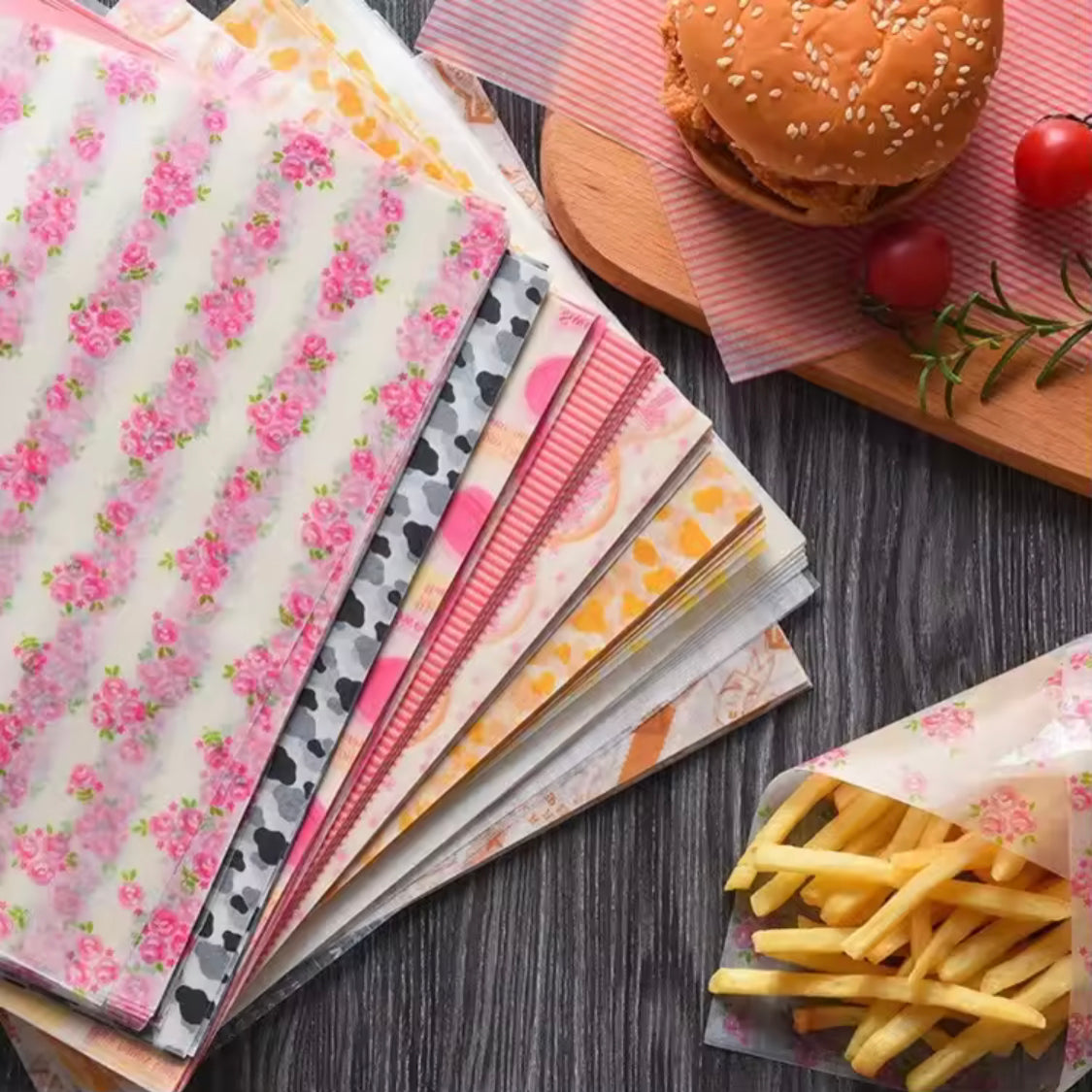 Greaseproof Wax Paper Sheets, Paper Sheets For Food Wrapping, Wax Paper For Baking And Packaging