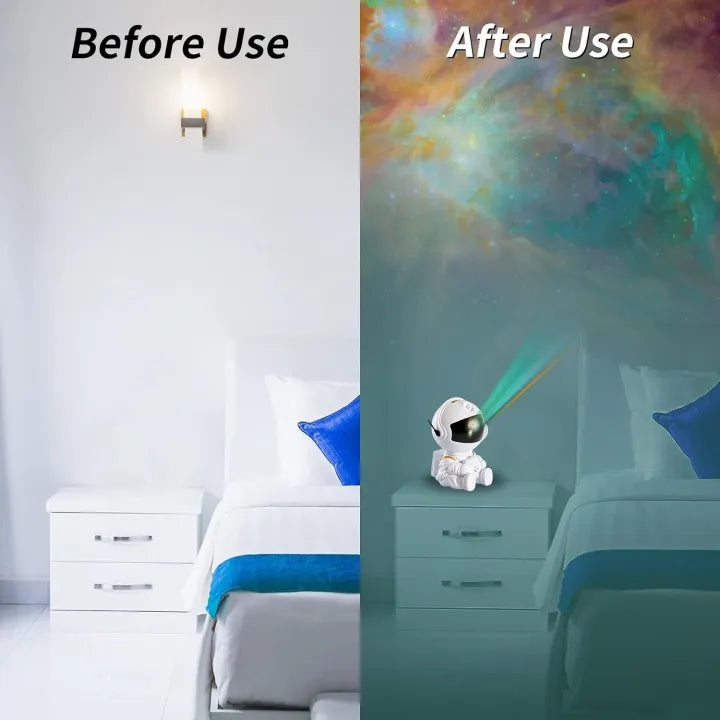 Astronaut Galaxy Projector Night Light, Starry Sky Projector Lamp, Kids Astronaut Galaxy Projector, 3D Astronaut Galaxy Projection Light
