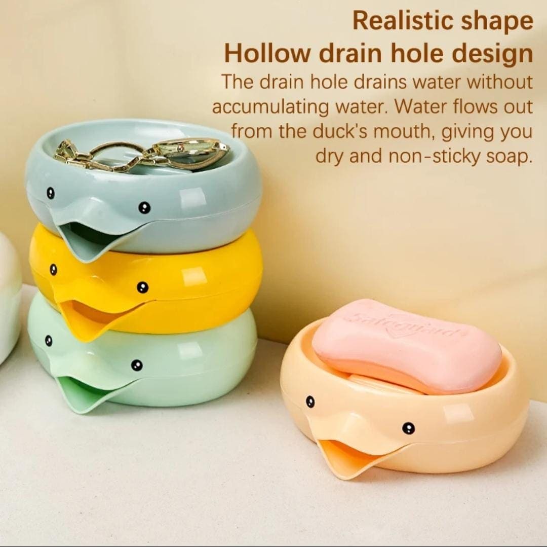 Duck Beak Soap Dish, Drainable Container Drain Dish Tray, Novelty Soap Dish, Soap Saver For Bathroom, Kitchen, Portable Countertop Soap Organizer