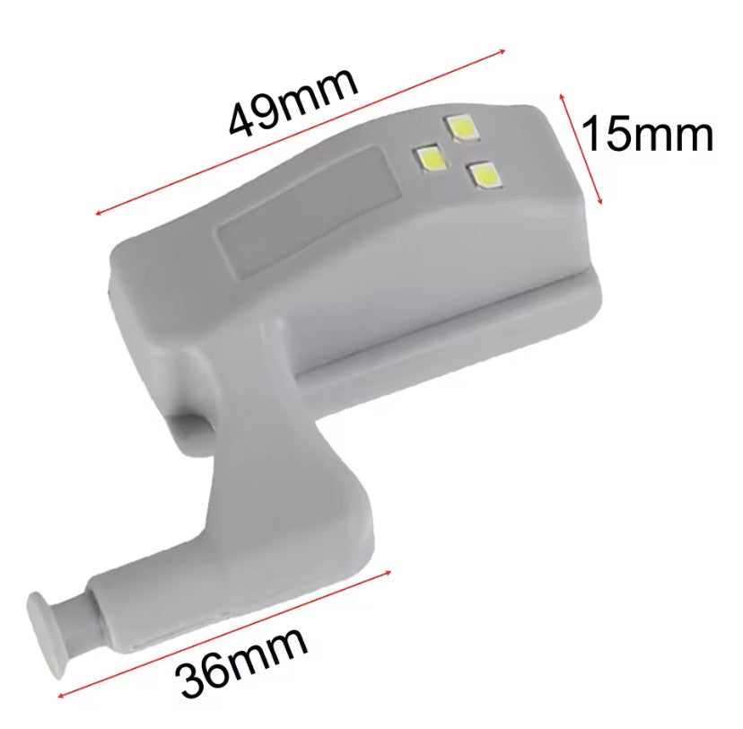 Set Of 2 Automatic Door Sensor Light, Furniture Hinge Lamp, Universal Wardrobe Cupboard Sensor Lights, Kitchen Closet Night Lamp
