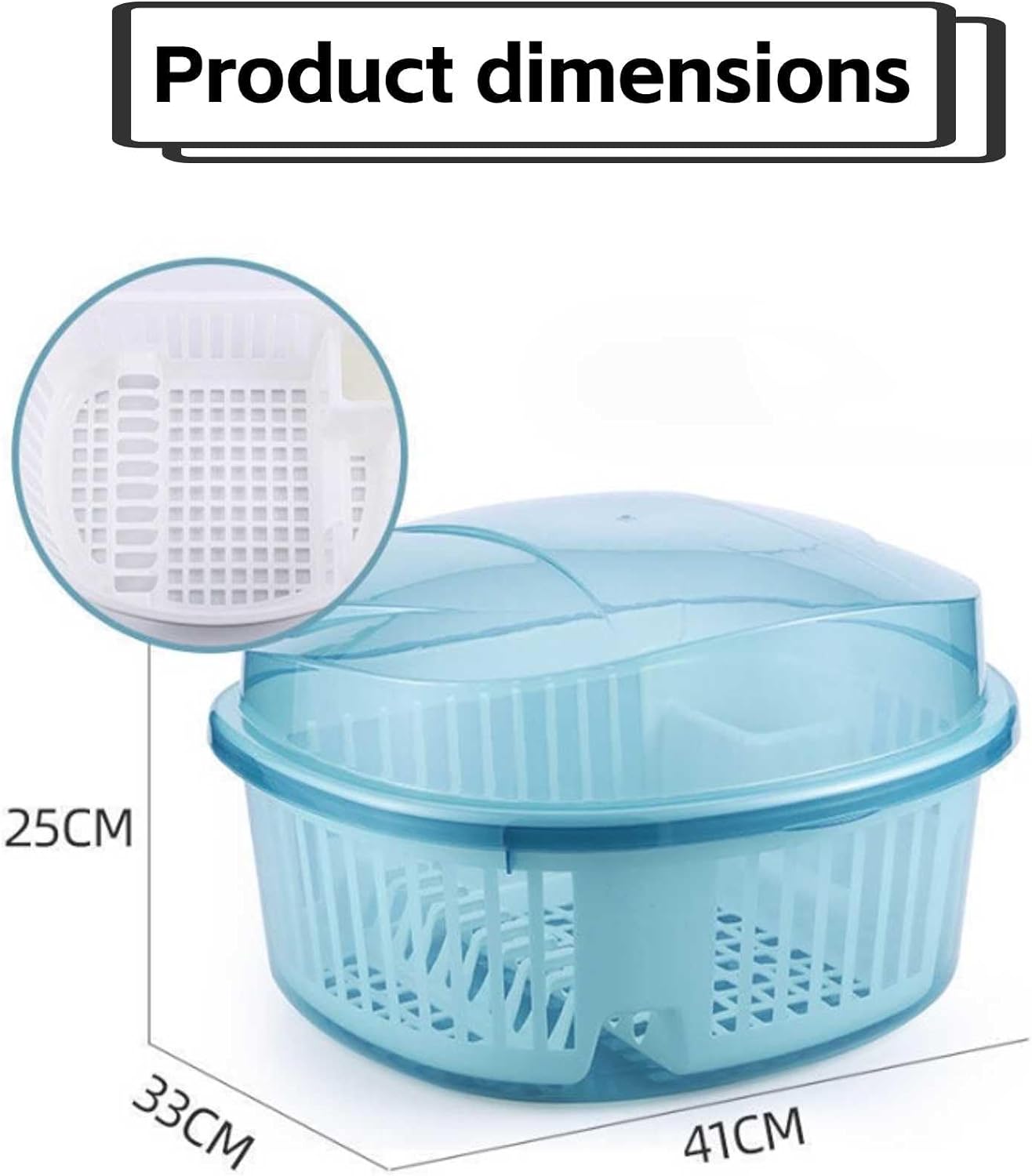 Fancial Dish Draining Rack, Kitchen Tableware Rack Storage Box, Home Dish Drainer Kitchen, Countertop Cutlery Tableware Organizer