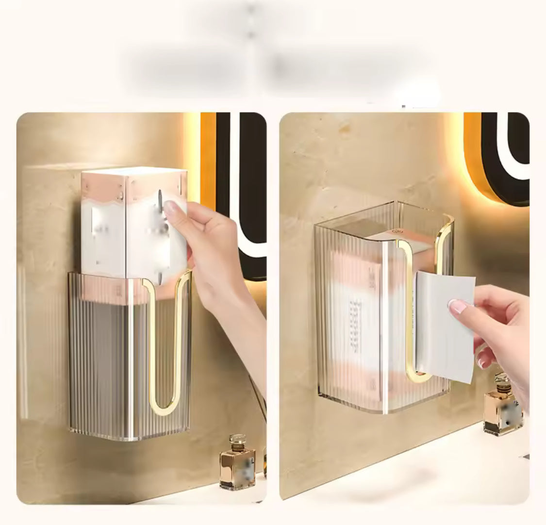 U Shape Transparent Tissue Box, Wall Mounted Acrylic Transparent Tissue Box, Table Napkin Holder, Bathroom Tissue Paper Dispenser