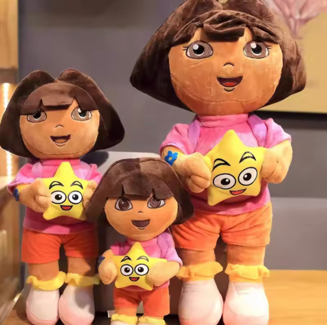 Cute Dora Plush Toy, Adorable Soft Touched Doll, Kids Soft Plush Toy, Soft Stuffed Anime Dolls For Kids