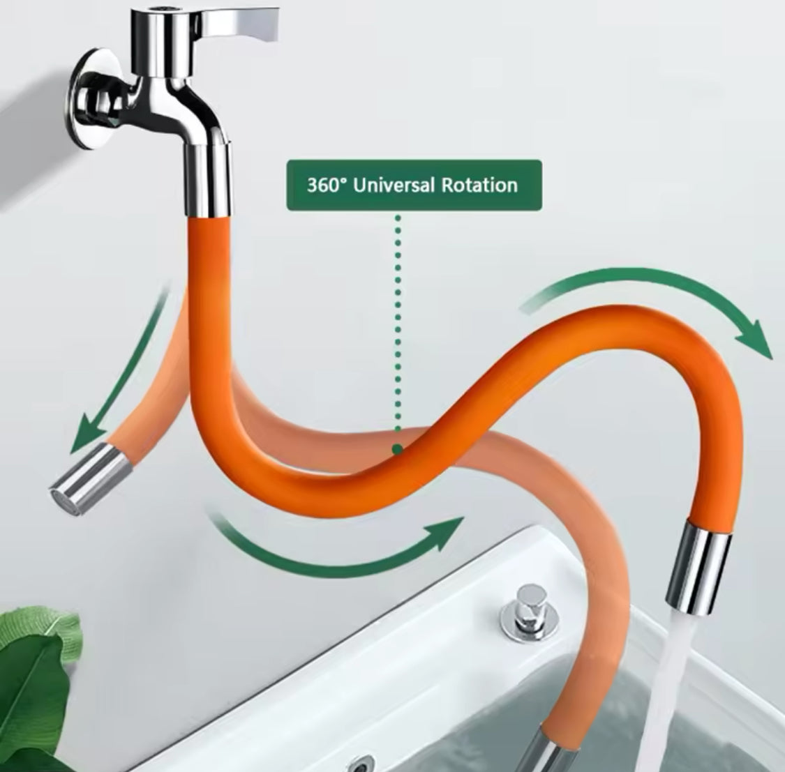 360° Rotation Faucet Extender Pipe, Kitchen Faucet Extension Hose Pipe, Durable Bathroom And Garden Splash Proof Hose