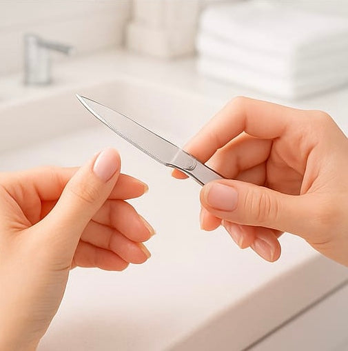 Set Of 4 Mini Manicure Kit, Stainless Steel Cuticles Remover Kit, Nail Care Grooming Kit