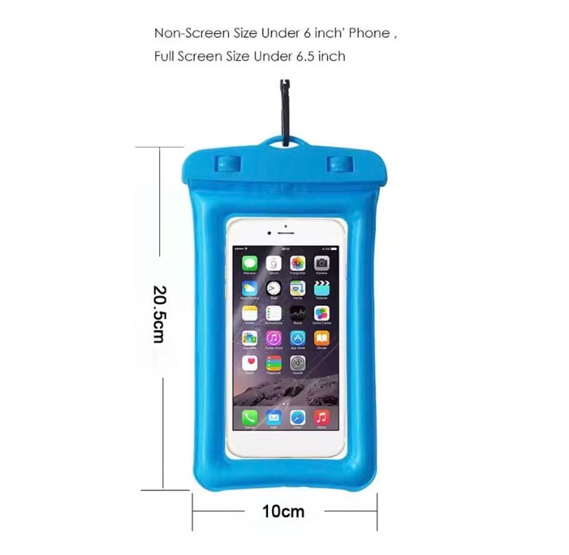 Transparent Waterproof Airbag Phone Pouch, Touch Screen Phone Cover Bag, Waterproof Mobile Protector Cover