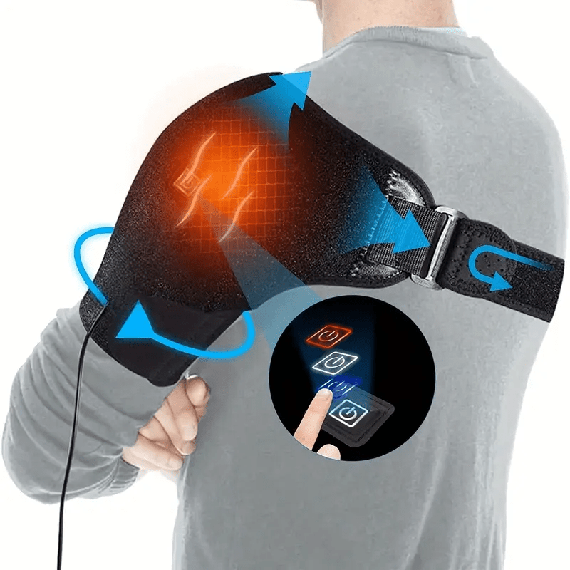 Adjustable Heating Shoulder Support Belt, Electric Shoulder Heating Pad Brace, Smart Heated Shoulder Support Belt