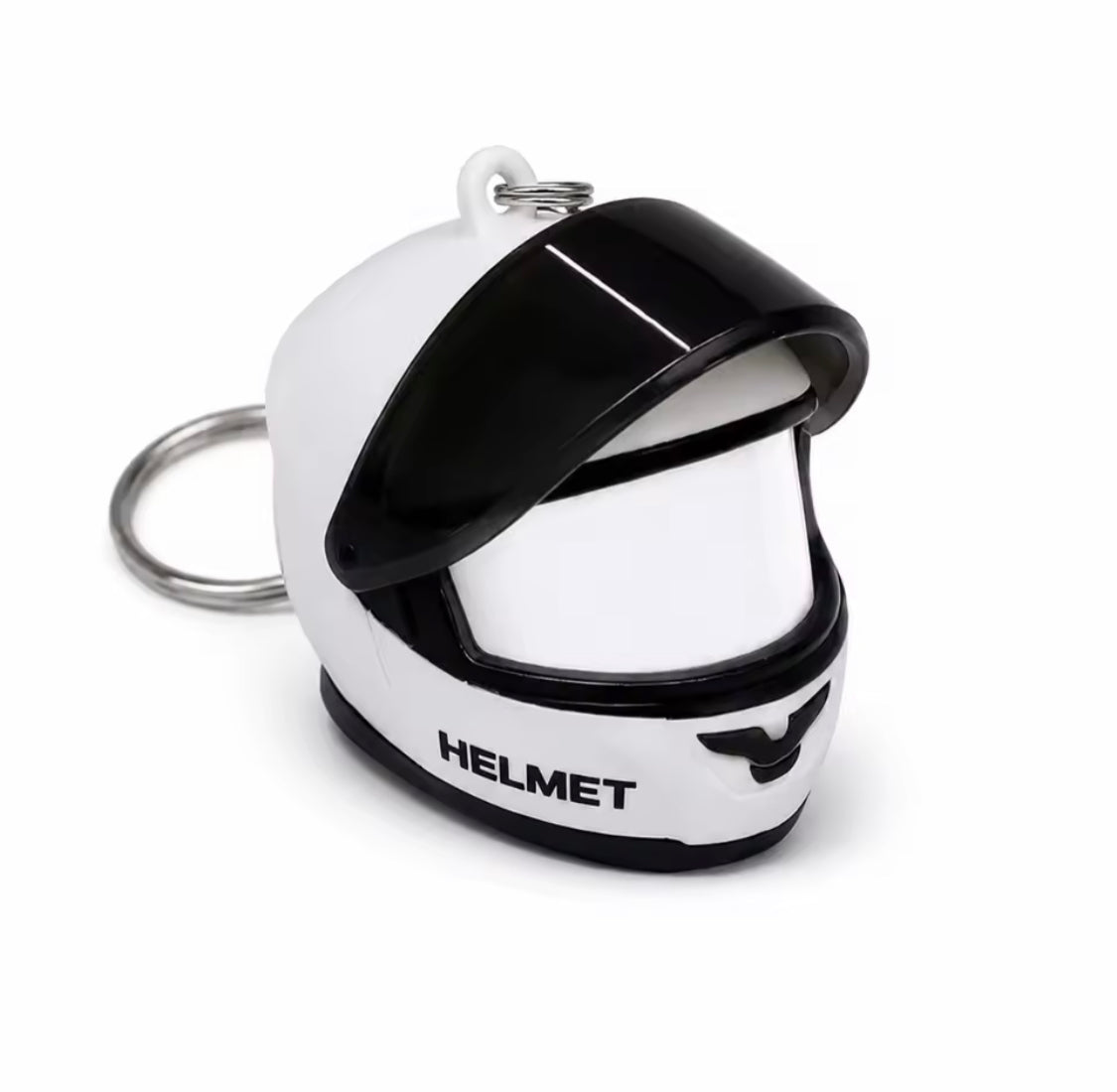 3D Mini Luminous Motorcycle Helmet Light Keychain, Creative Mini Helmet Keychain, Fashion Helmet Bag Accessory