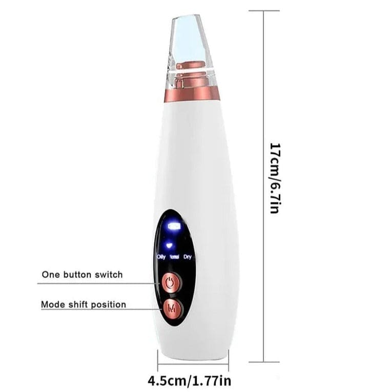Electric Vacuum Pore Cleaner, 6 In 1 Blackheads Removing Device, Facial Black Spots White Dot Pimple Acne Cleaner, Beauty Extractor Skin Care Tools, Black Point Vacuum Suction Device, USB Rechargeable Bubble Beauty Instrument