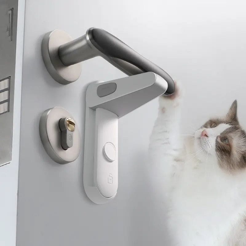 Door Lever Lock, Baby Paradise Door Lock Stopper, Simple Door Security Lock, Childproofing Door Knob Lock, Pet Room Door Handle Lock, Anti Child Opening Device